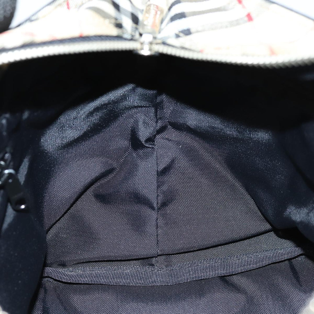 BurberrySs Blue Label Hand Bag Nylon Black Auth yb556