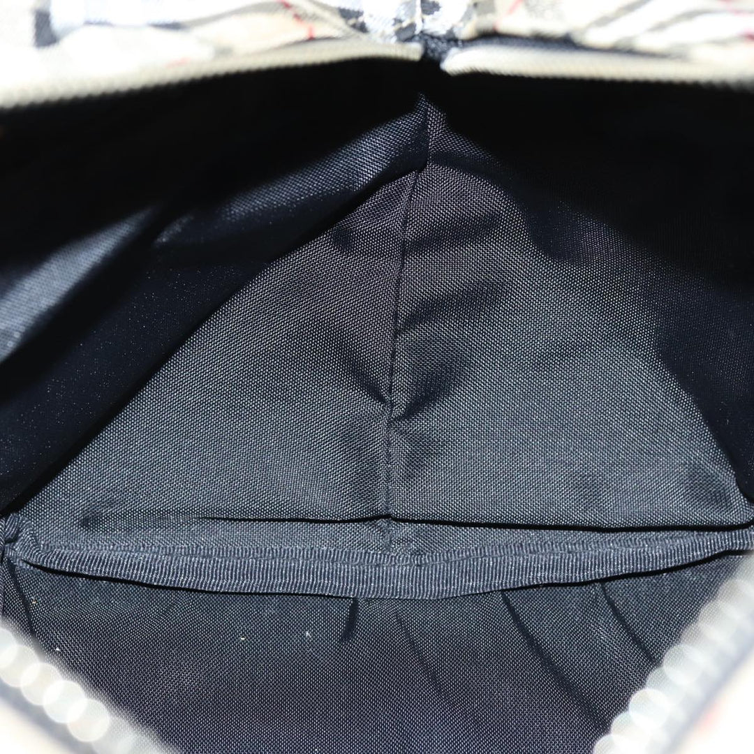 BurberrySs Blue Label Hand Bag Nylon Black Auth yb556