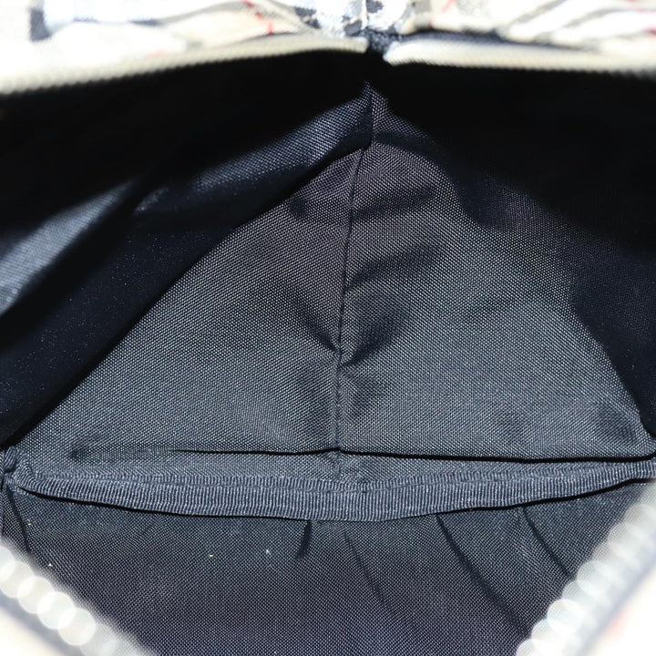 BurberrySs Blue Label Hand Bag Nylon Black Auth yb556