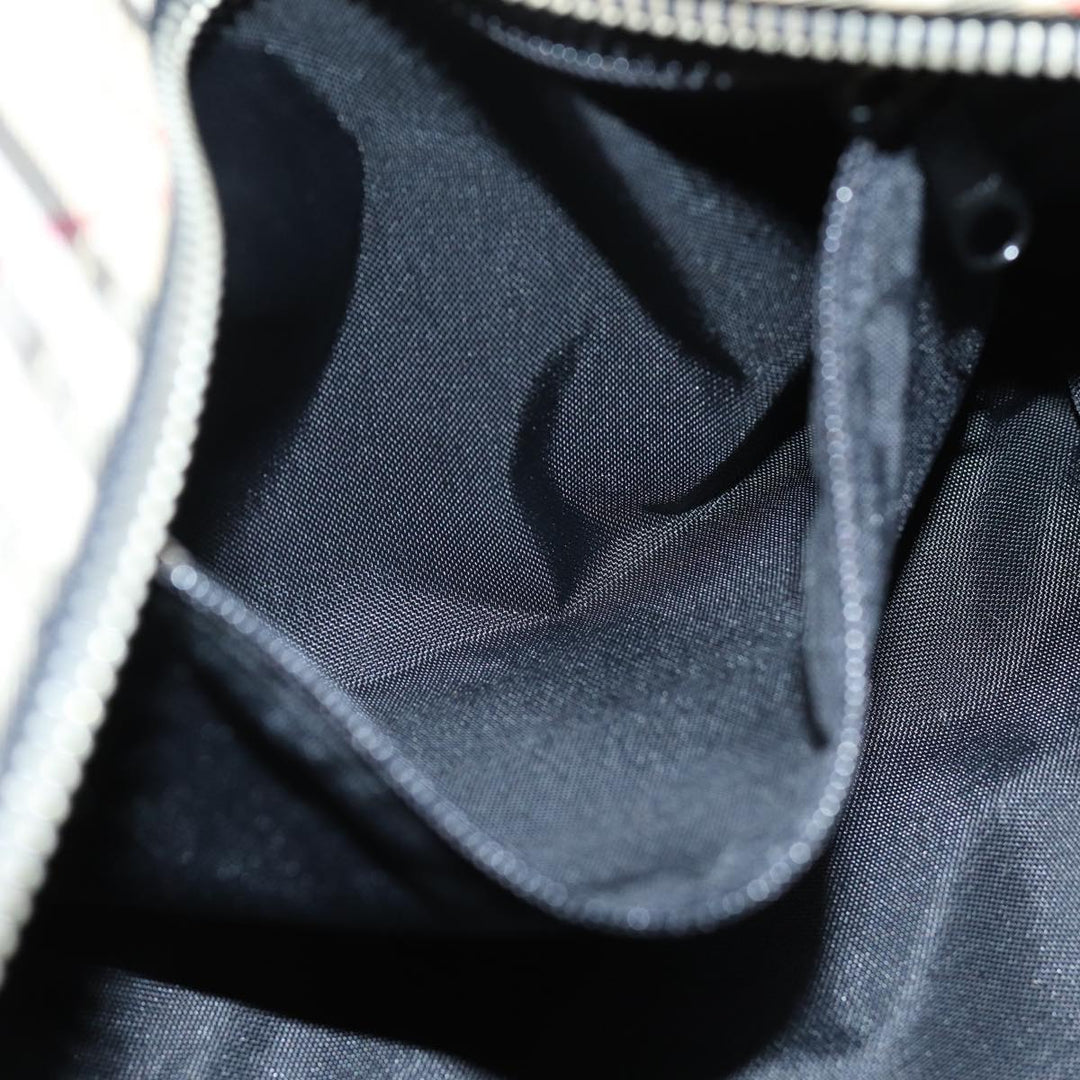 BurberrySs Blue Label Hand Bag Nylon Black Auth yb556