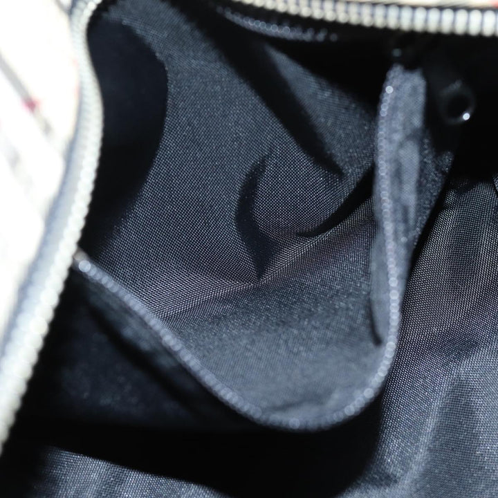 BurberrySs Blue Label Hand Bag Nylon Black Auth yb556