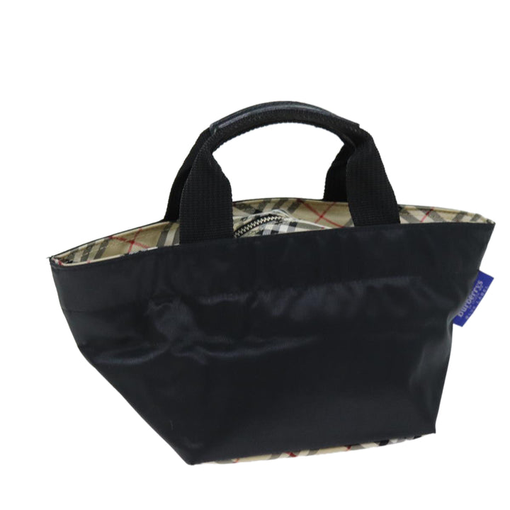 BurberrySs Blue Label Hand Bag Nylon Black Auth yb556