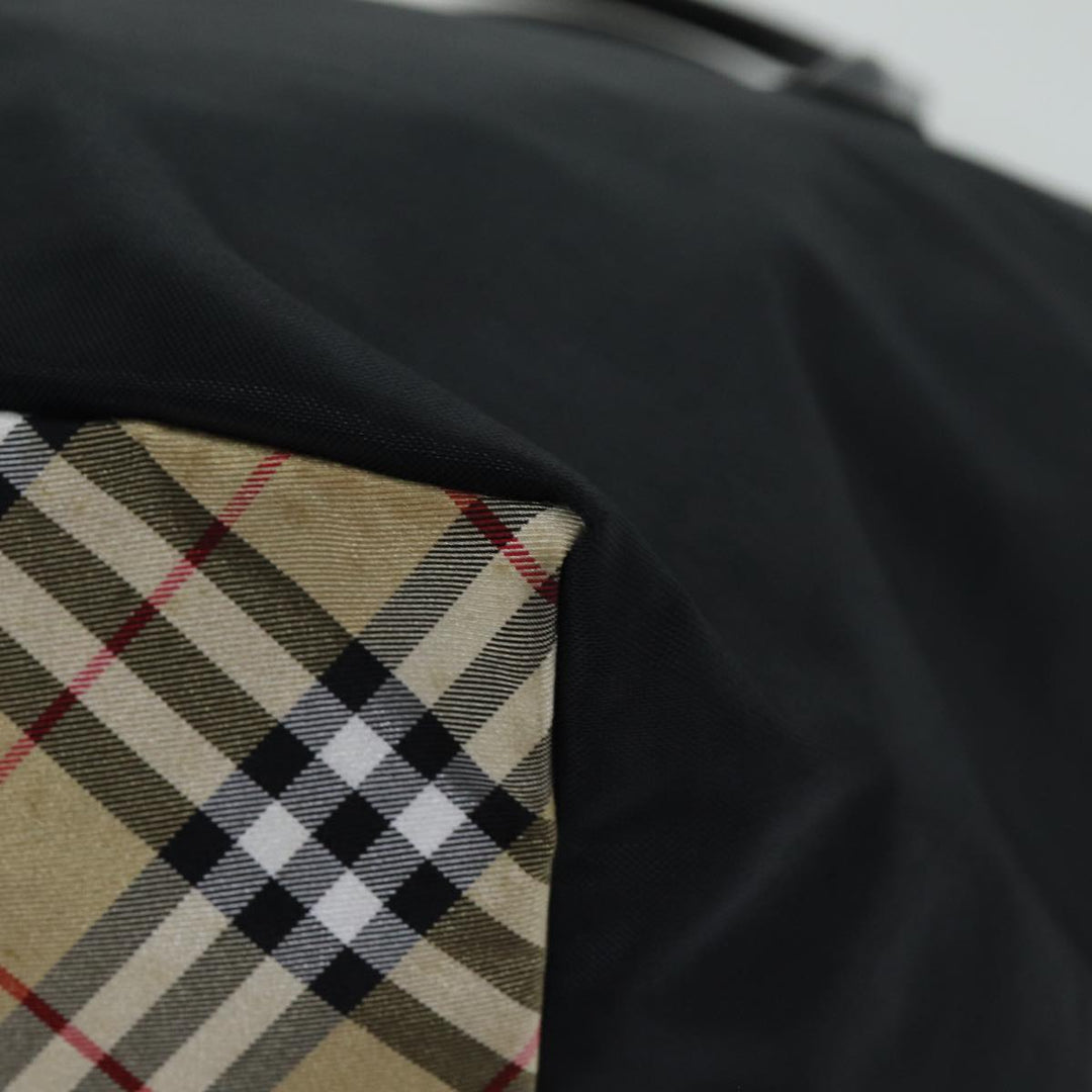 Burberry Nova Check Blue Label Tote Bag Nylon Beige Black Auth yb583