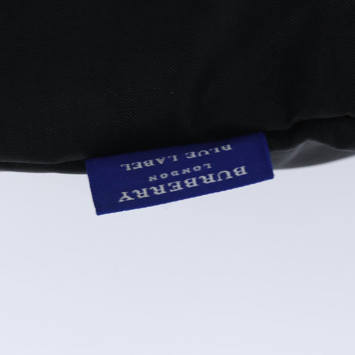 Burberry Nova Check Blue Label Tote Bag Nylon Beige Black Auth yb583