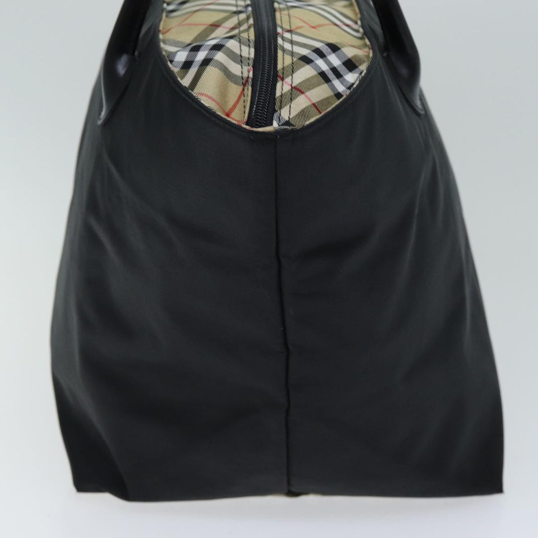 Burberry Nova Check Blue Label Tote Bag Nylon Beige Black Auth yb583