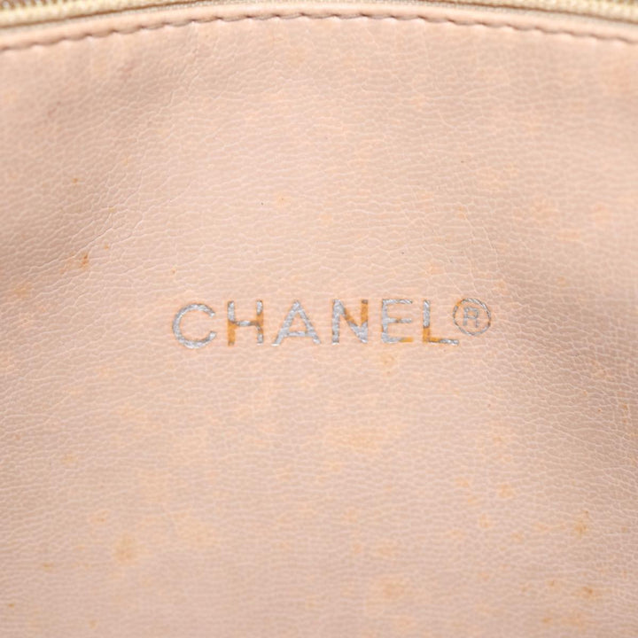 Top Quality Chanel Matelasse Chain Shoulder Bag Leather Beige Gold CC Auth yb672