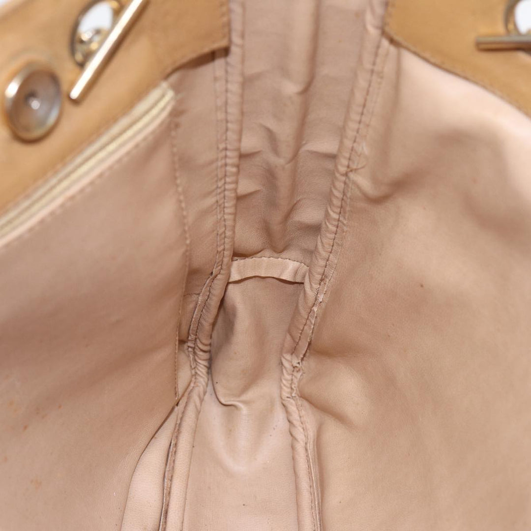 Top Quality Chanel Matelasse Chain Shoulder Bag Leather Beige Gold CC Auth yb672