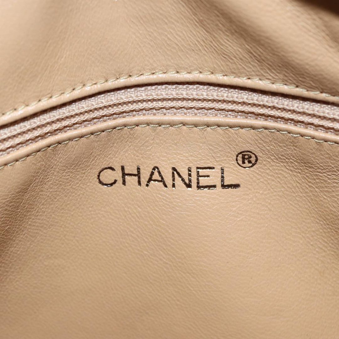 Chanel Bicolore Shoulder Bag Enamel Yellow Silver CC Auth yb674