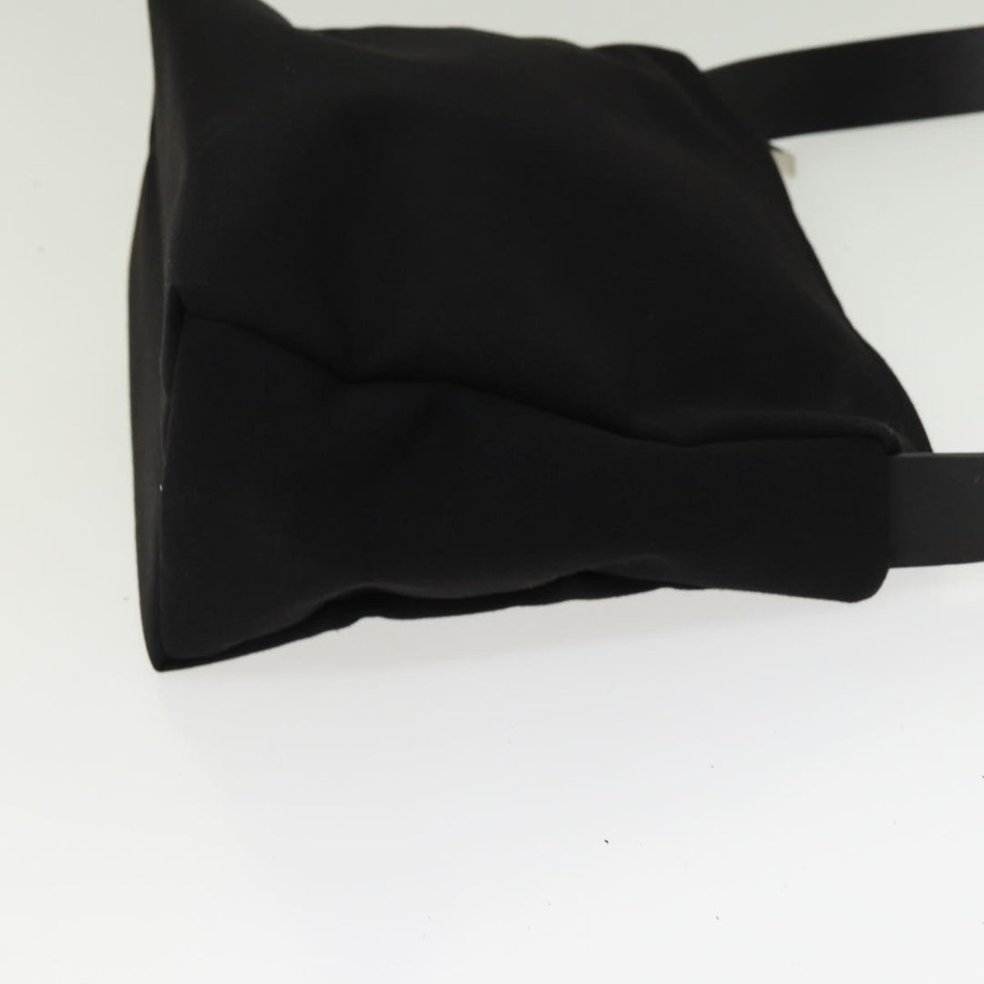 Top Quality Chanel Sports Line Shoulder Bag Canvas Black Silver CC Auth yb682