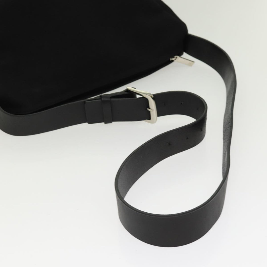 Top Quality Chanel Sports Line Shoulder Bag Canvas Black Silver CC Auth yb682