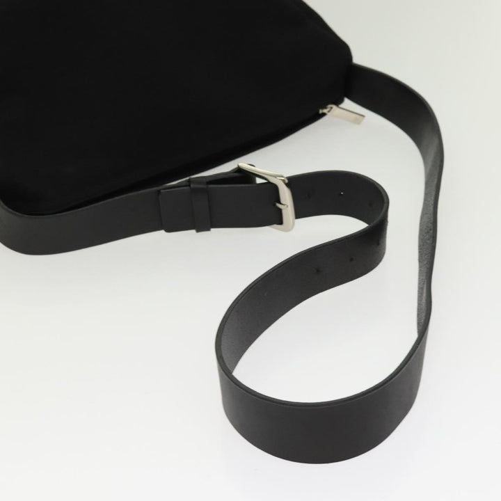 Top Quality Chanel Sports Line Shoulder Bag Canvas Black Silver CC Auth yb682
