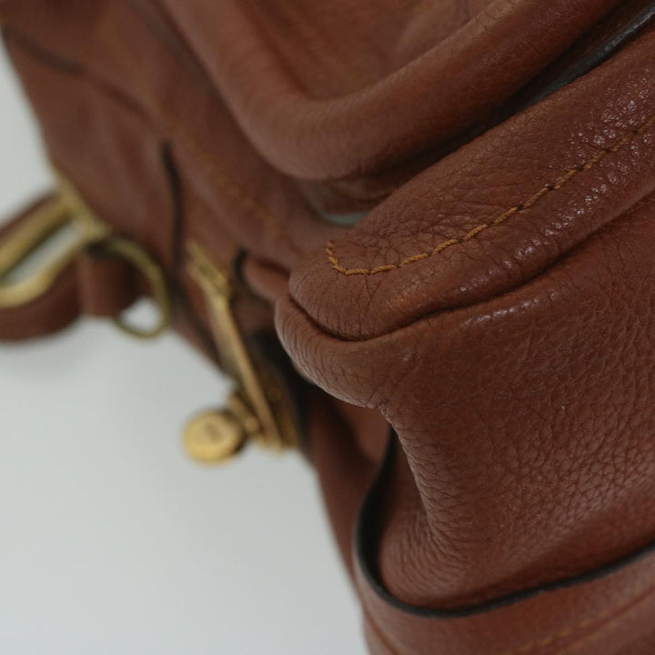 Chloe Paraty Hand Bag Leather Brown yk10020