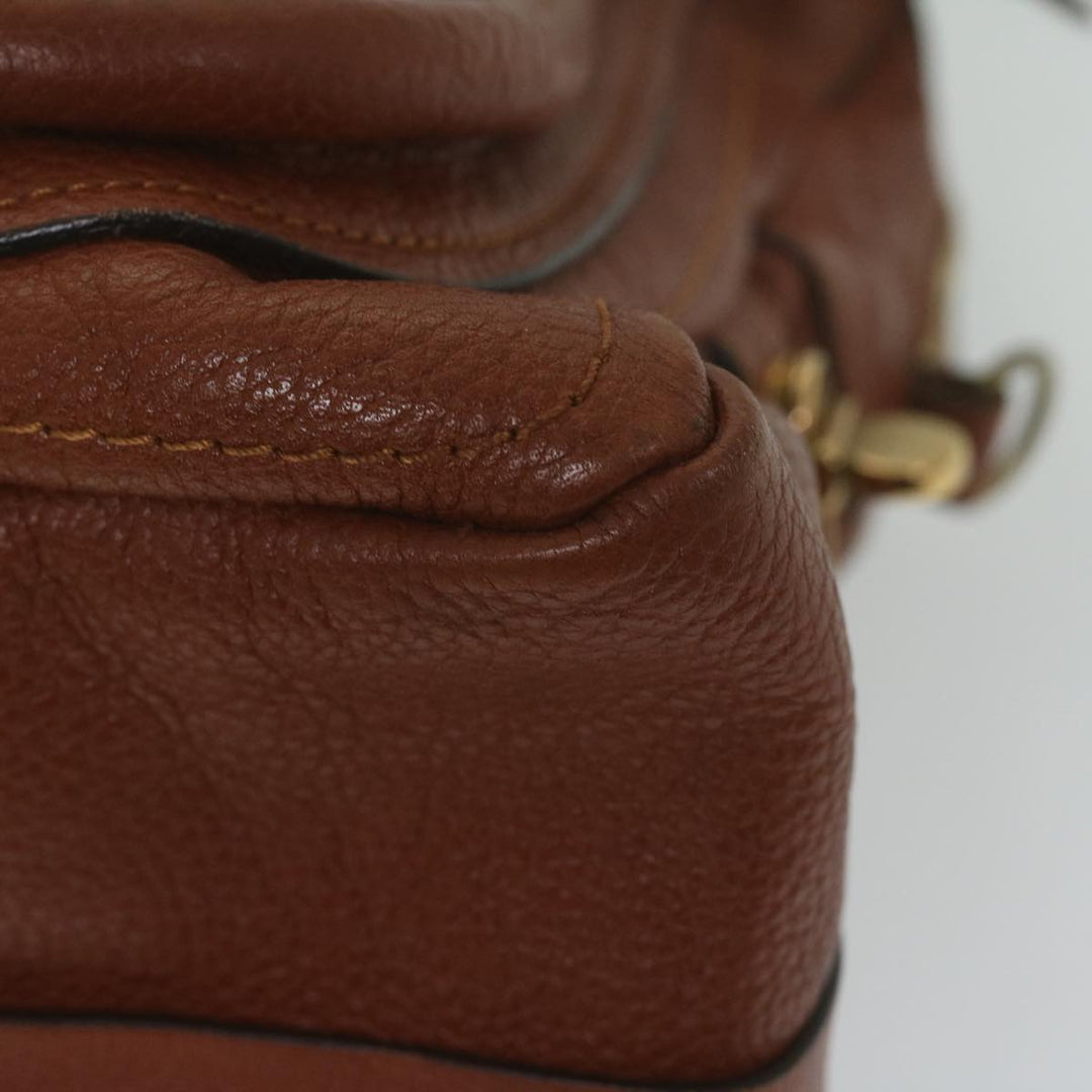 Chloe Paraty Hand Bag Leather Brown yk10020