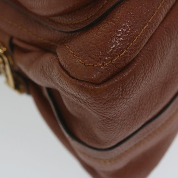 Chloe Paraty Hand Bag Leather Brown yk10020