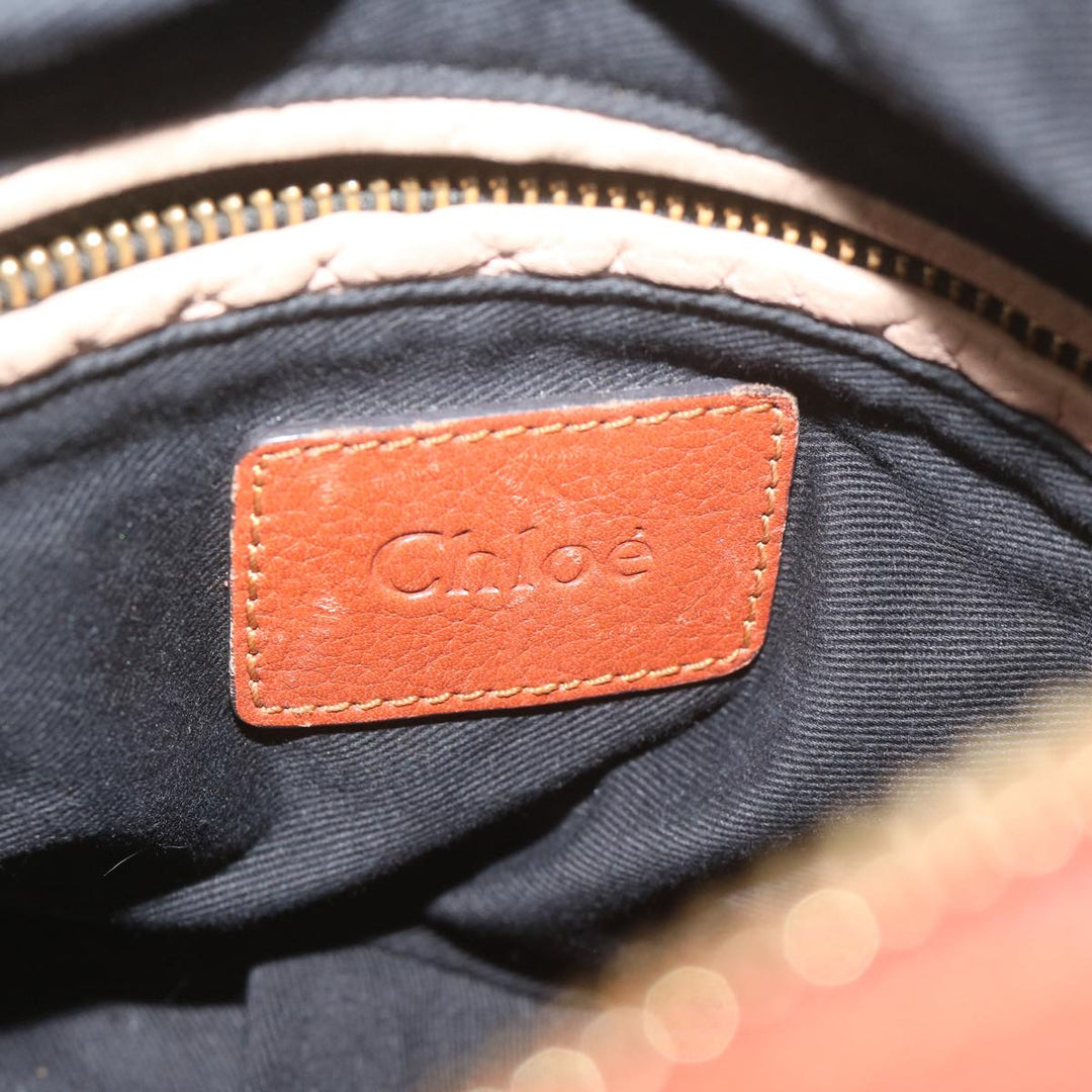Chloe Paraty Hand Bag Leather Brown yk10020