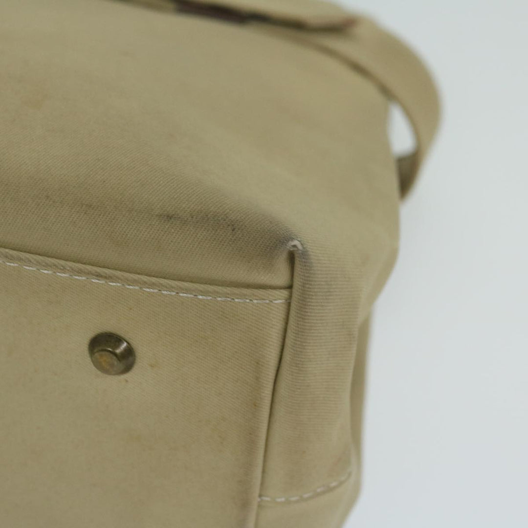Burberry Hand Bag Canvas Beige Auth yk10080