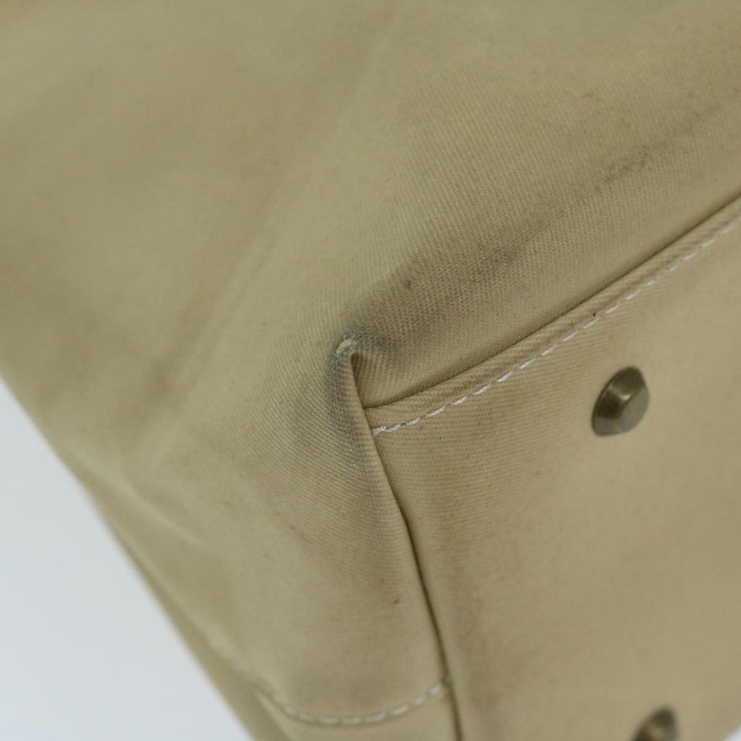 Burberry Hand Bag Canvas Beige Auth yk10080