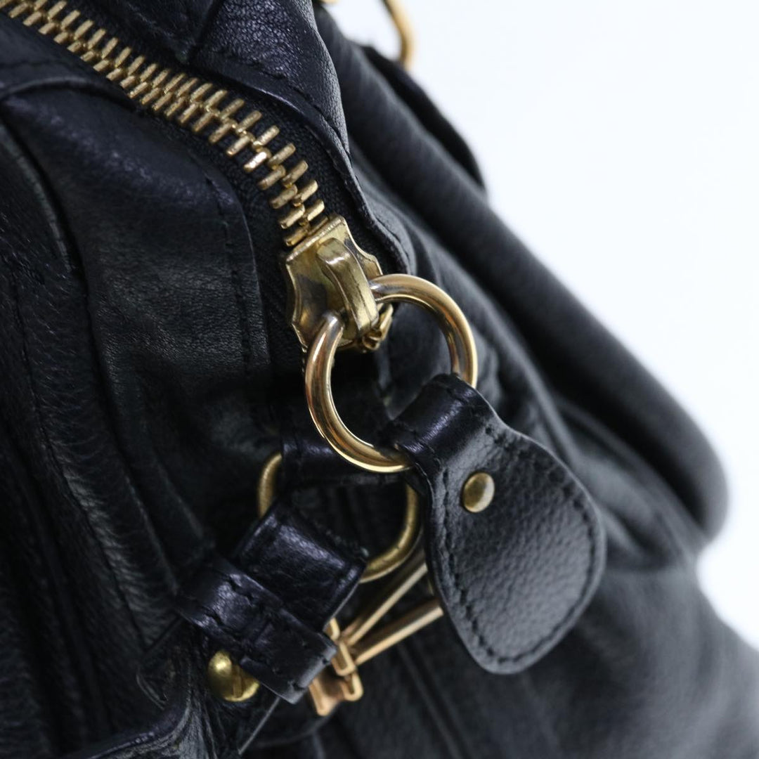 Chloe Paraty Shoulder Bag Leather 2way Black 03 11 50 yk10156