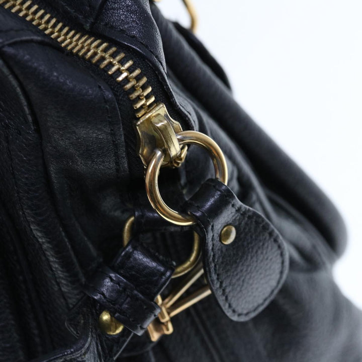 Chloe Paraty Shoulder Bag Leather 2way Black 03 11 50 yk10156