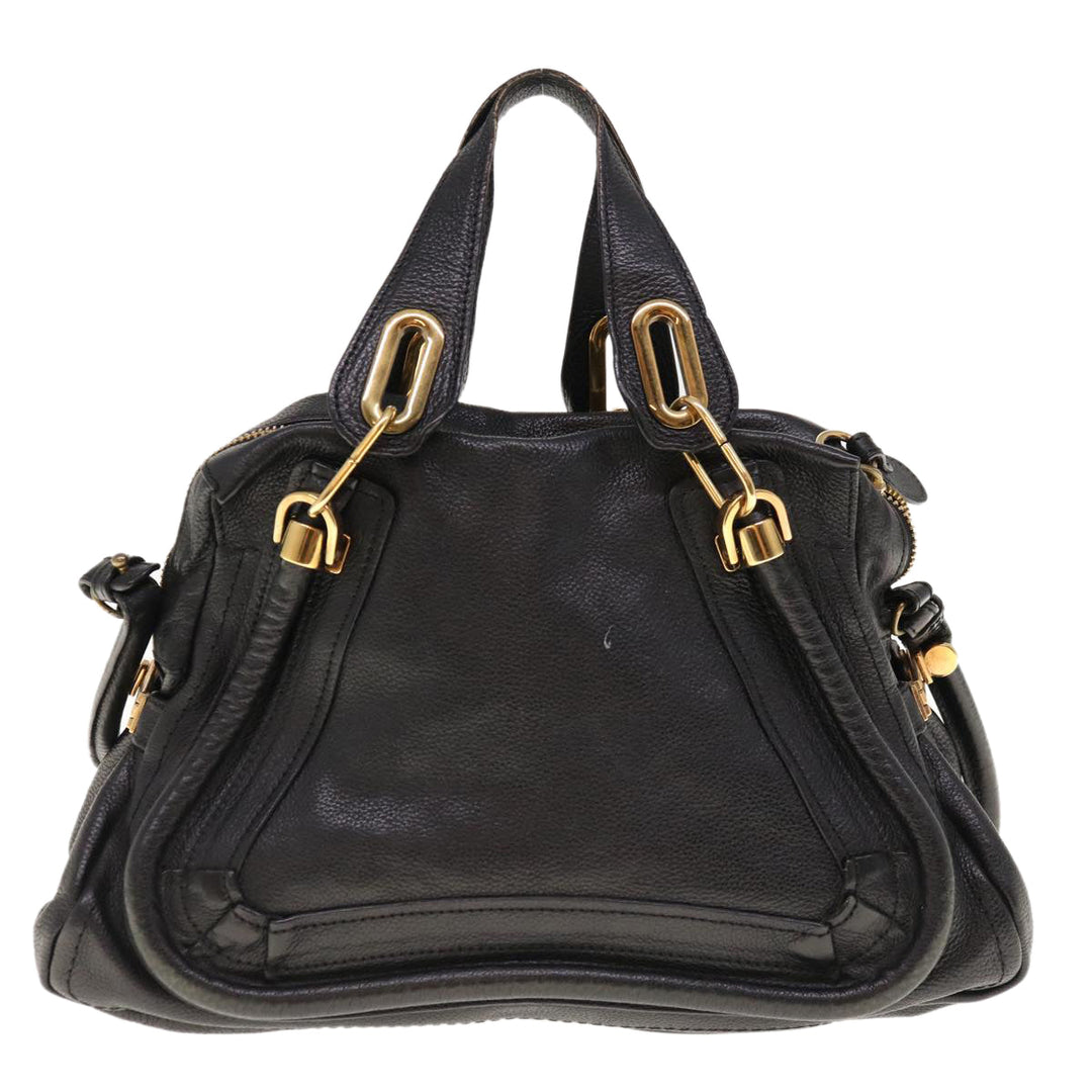 Chloe Paraty Shoulder Bag Leather 2way Black 03 11 50 yk10156