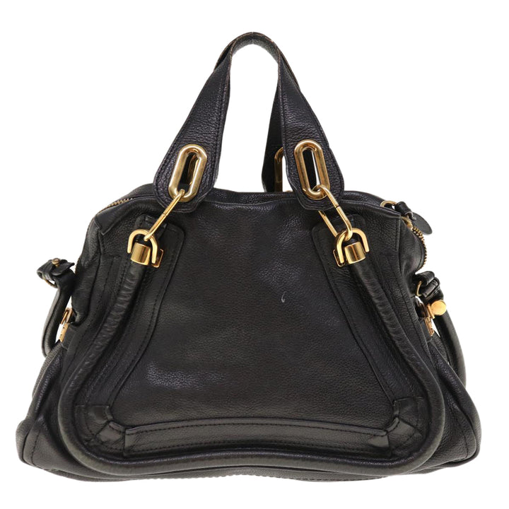 Chloe Paraty Shoulder Bag Leather 2way Black 03 11 50 yk10156