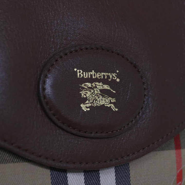 BURBERRYSs Nova Check Clutch Bag Canvas Beige Brown Auth yk10288