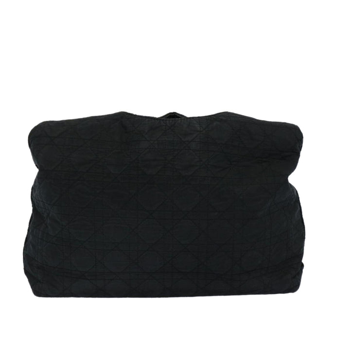 CHRISTIAN Top quality Dior Lady Top quality Dior Canage Shoulder Bag Nylon Black Auth yk10434