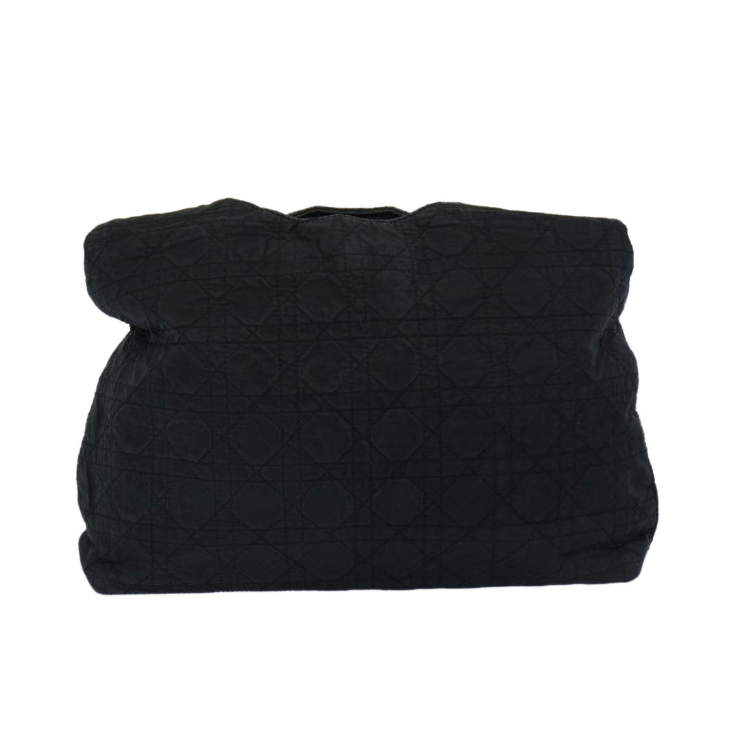 CHRISTIAN Top quality Dior Lady Top quality Dior Canage Shoulder Bag Nylon Black Auth yk10434