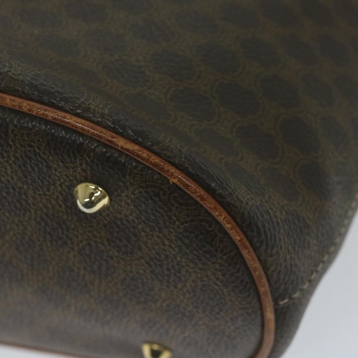 Celine Macadam Canvas Tote Bag PVC Brown Auth yk10484