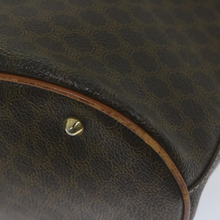 Celine Macadam Canvas Tote Bag PVC Brown Auth yk10484