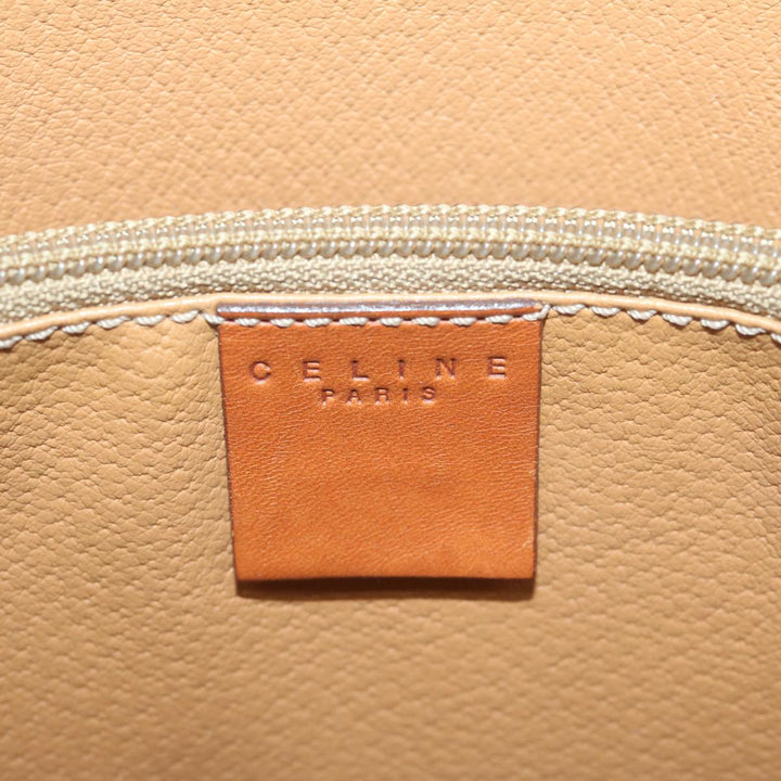 Celine Macadam Canvas Tote Bag PVC Brown Auth yk10484