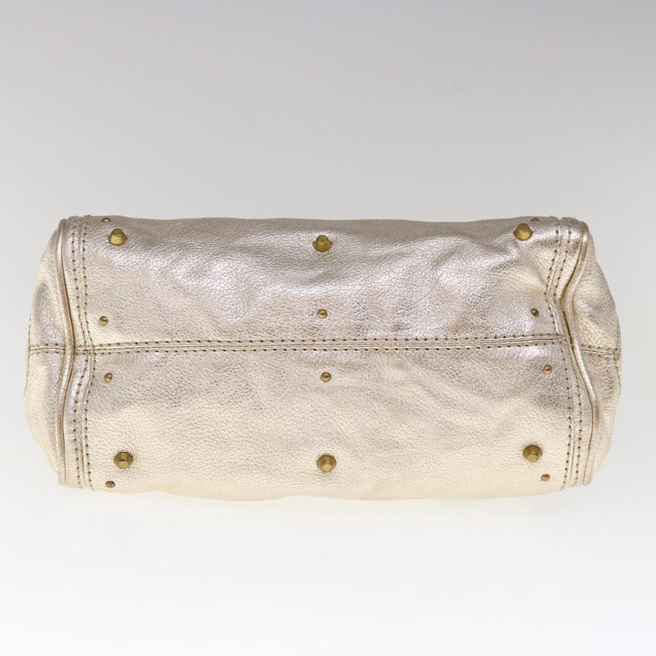 Chloe Paddington Hand Bag Leather Gold Tone 01 06 53 yk10507