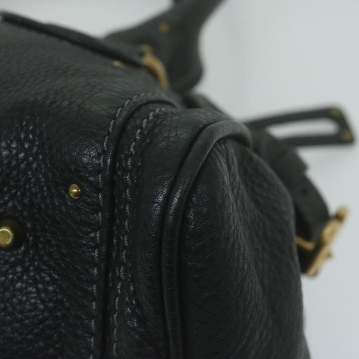 Chloe Paddington Shoulder Bag Leather Black yk10546