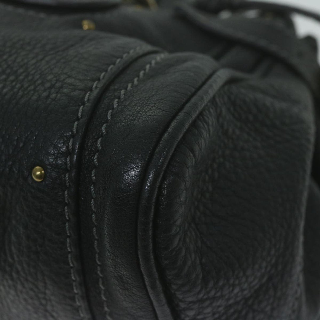 Chloe Paddington Shoulder Bag Leather Black yk10546
