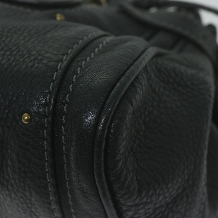 Chloe Paddington Shoulder Bag Leather Black yk10546