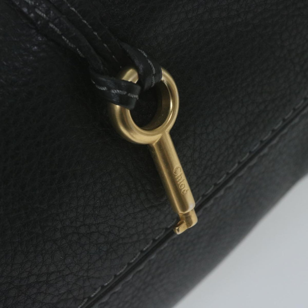 Chloe Paddington Shoulder Bag Leather Black yk10546