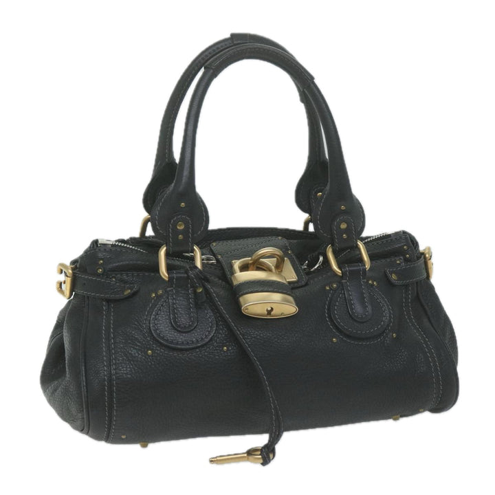 Chloe Paddington Shoulder Bag Leather Black yk10546