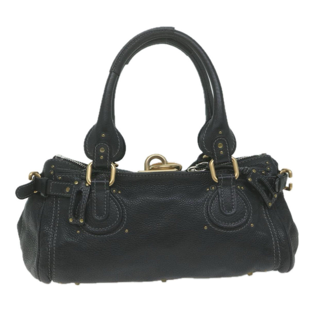 Chloe Paddington Shoulder Bag Leather Black yk10546