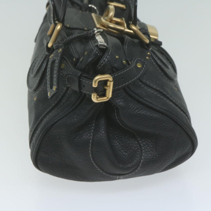 Chloe Paddington Shoulder Bag Leather Black yk10546