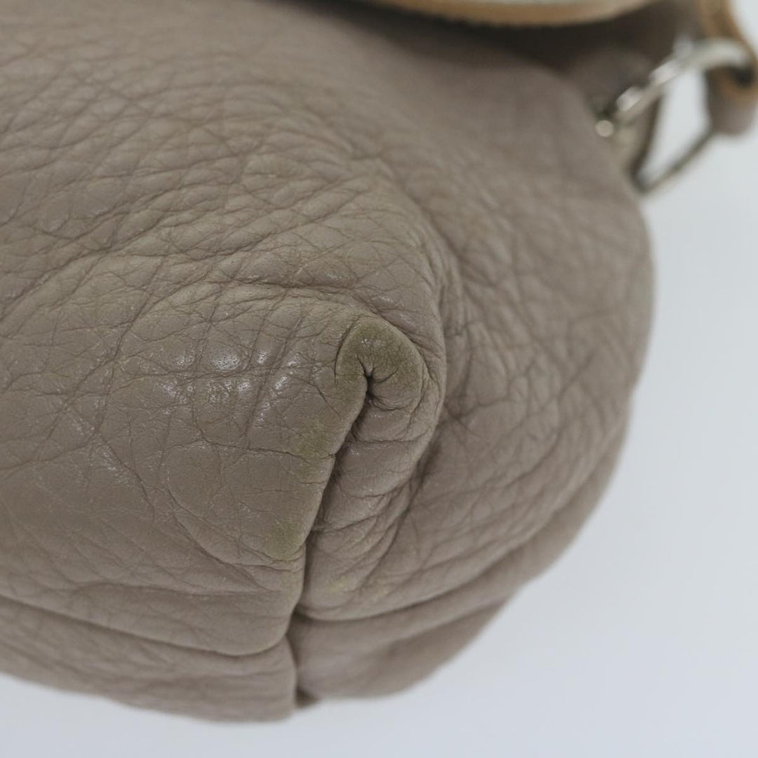 Chloe Lily Shoulder Bag Leather 2way Beige yk10579