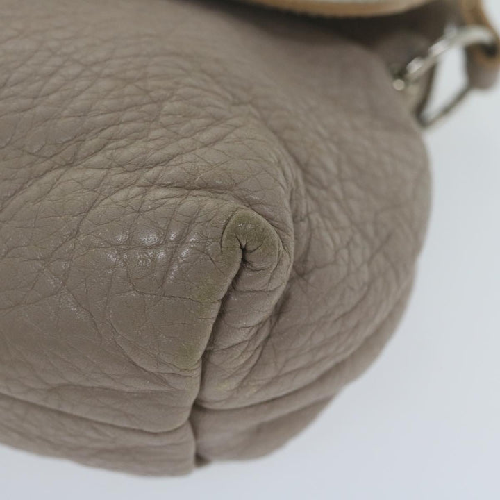 Chloe Lily Shoulder Bag Leather 2way Beige yk10579