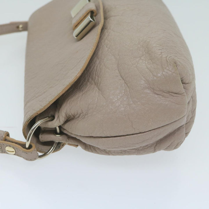 Chloe Lily Shoulder Bag Leather 2way Beige yk10579