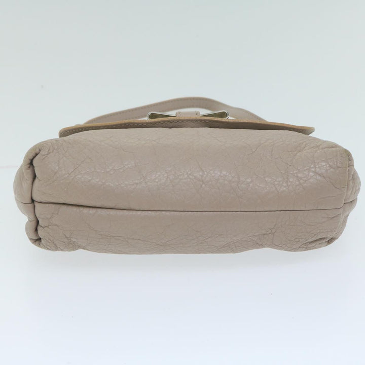 Chloe Lily Shoulder Bag Leather 2way Beige yk10579