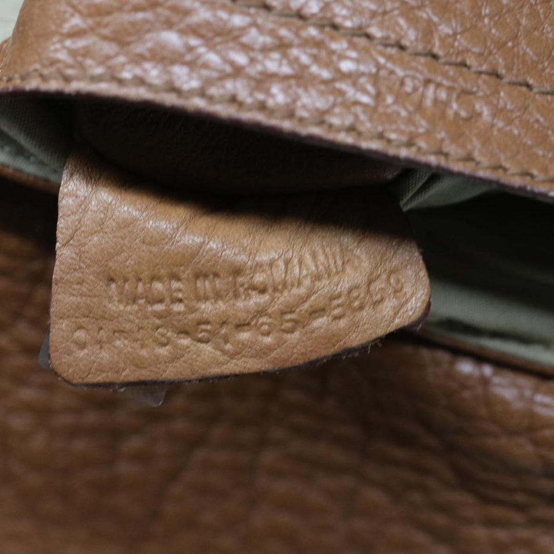 Chloe Lily Hand Bag Leather 2way Brown yk10587