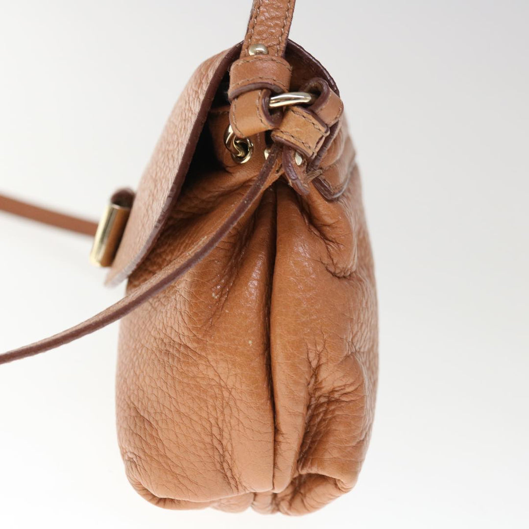 Chloe Lily Hand Bag Leather 2way Brown yk10587