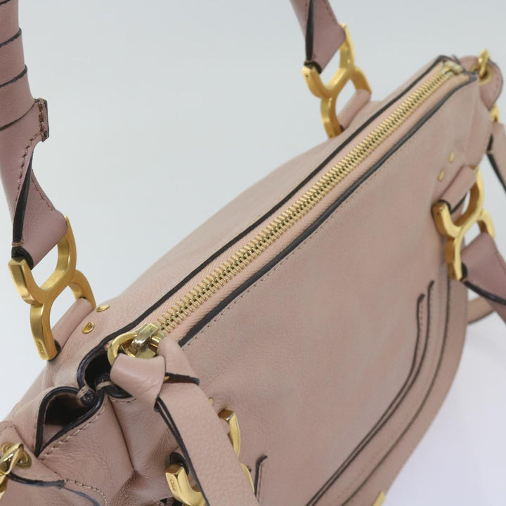Chloe Mercy Hand Bag Leather 2way Pink yk10730