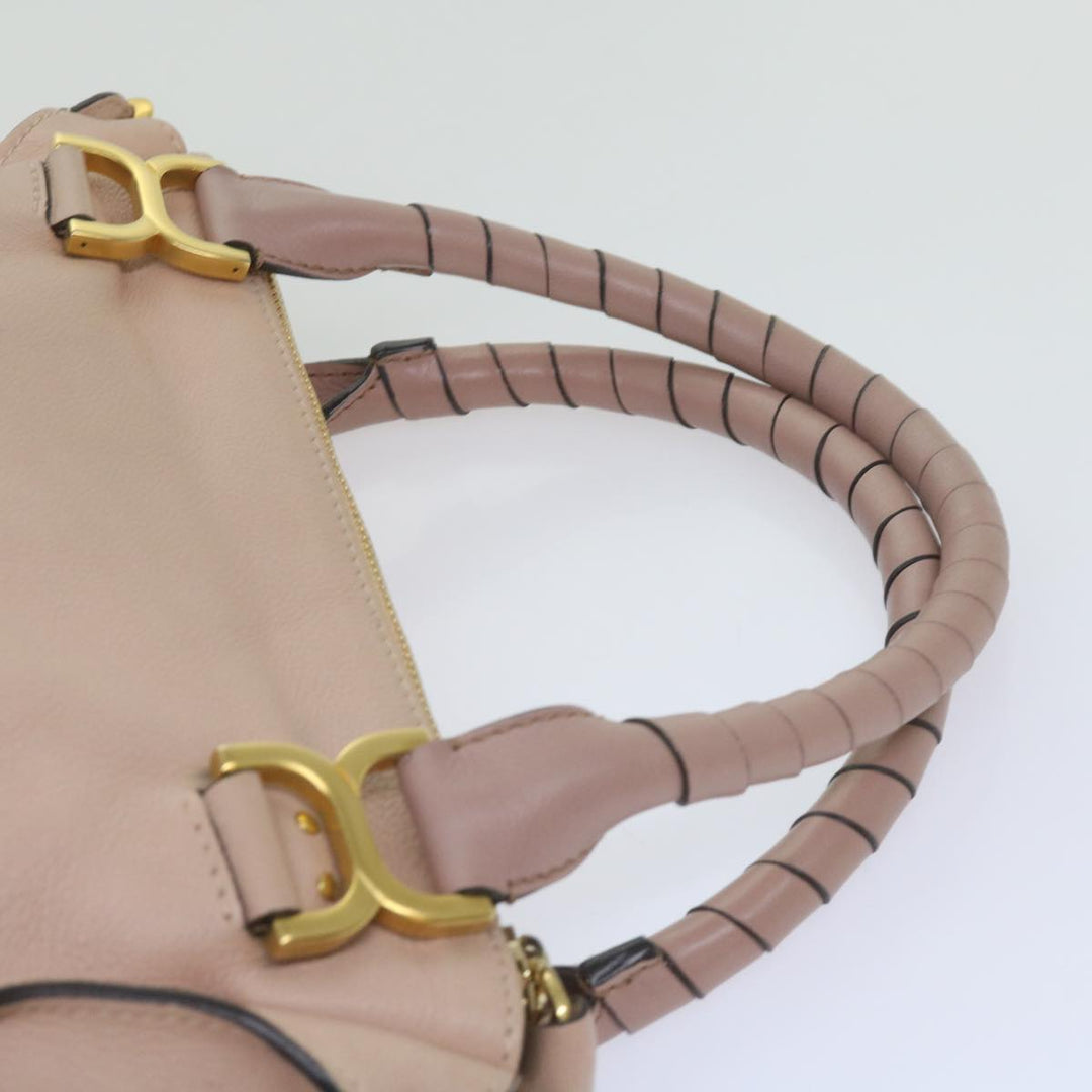 Chloe Mercy Hand Bag Leather 2way Pink yk10730