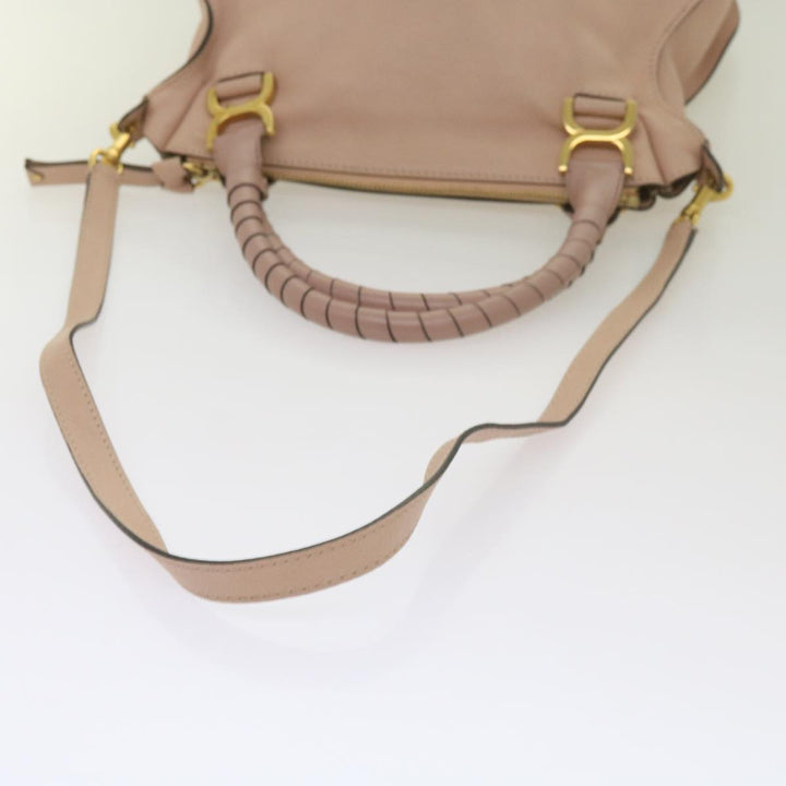 Chloe Mercy Hand Bag Leather 2way Pink yk10730