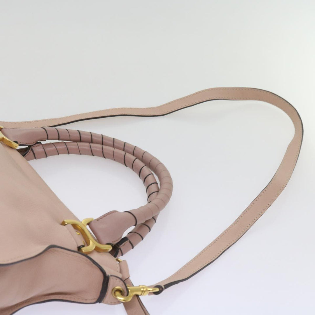 Chloe Mercy Hand Bag Leather 2way Pink yk10730