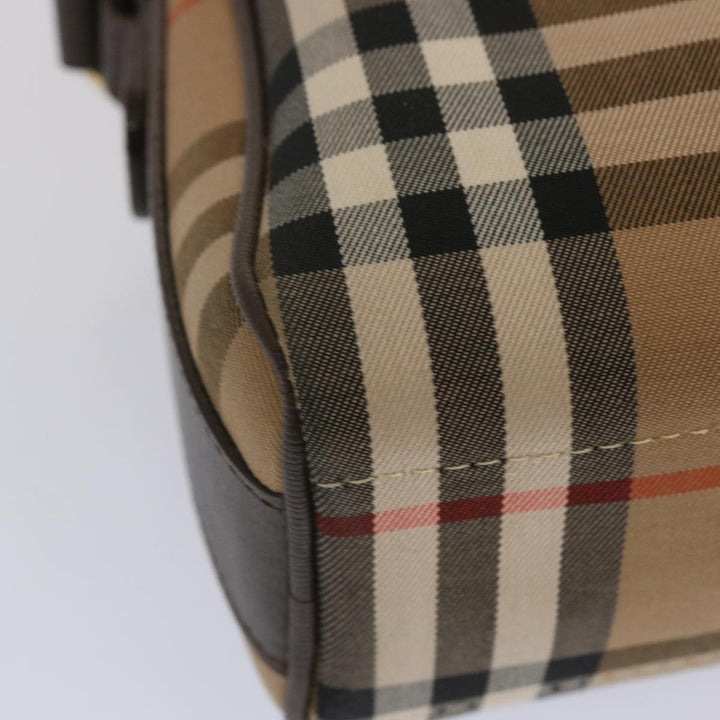 BurberrySs Nova Check Shoulder Bag Canvas Beige Auth yk10796